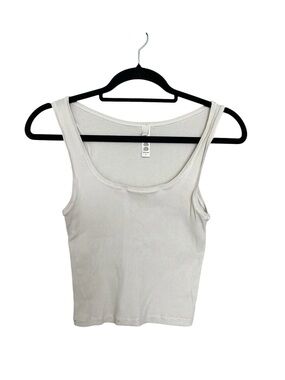 SKIMS Ribbed Scoop Tank Top - Off-White